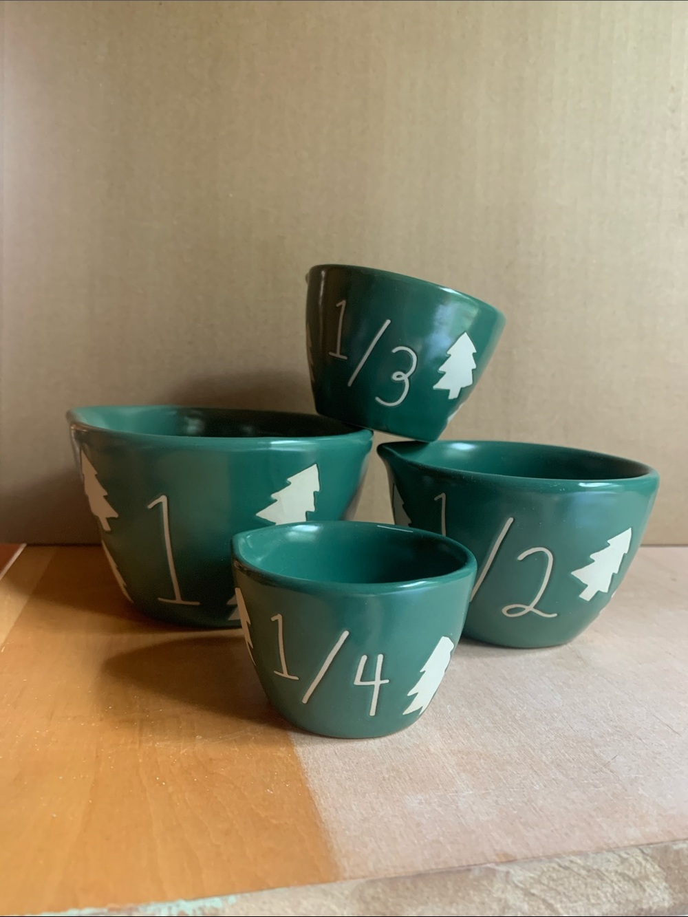 Rae Dunn tree measuring cups